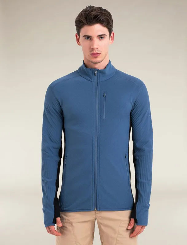 Icebreaker Descender Long Sleeve Zip Jacket - Man - Dawn/black - Size S sold by Icebreaker