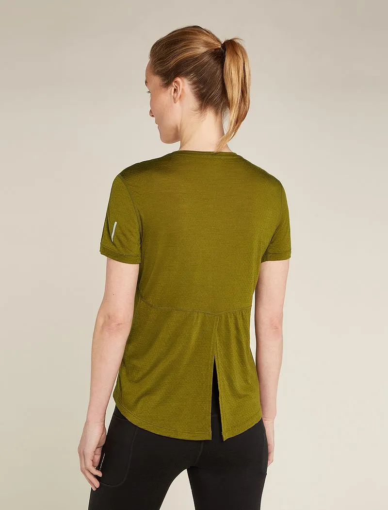 Icebreaker Merino Blend 125 Cool-Lite™ Speed Short Sleeve Slit Back T-Shirt - Woman - Algae - Size M sold by Icebreaker product image thumbnail 2