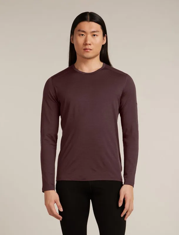 Icebreaker Merino 200 Oasis Long Sleeve Crew Thermal Top - Man - Java - Size XXXL sold by Icebreaker