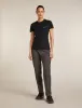 Icebreaker Merino 150 Tech Lite Short Sleeve T-Shirt IB Wordmark - Woman - Black - Size XL sold by Icebreaker