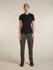 Icebreaker Merino 150 Tech Lite Short Sleeve T-Shirt IB Wordmark - Woman - Black - Size XL sold by Icebreaker