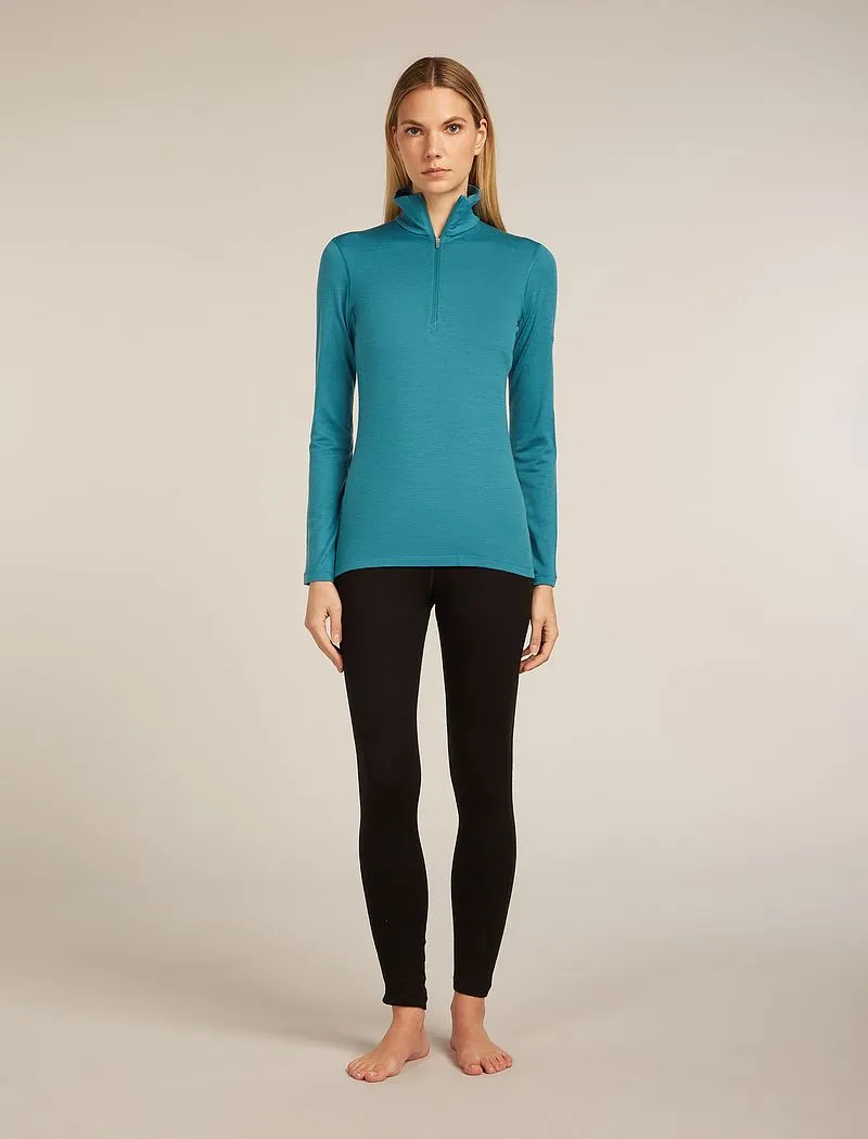 Icebreaker Merino 200 Oasis Long Sleeve Half Zip Thermal Top - Woman - Topaz - Size XXL sold by Icebreaker product image thumbnail 3