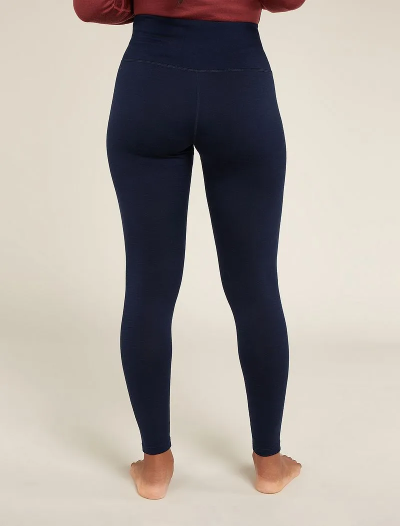 Icebreaker Merino 260 Tech High Rise Thermal Leggings - Woman - Midnight Navy - Size M sold by Icebreaker product image thumbnail 2