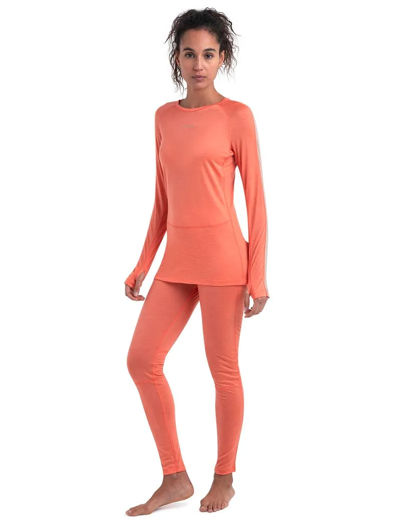 Icebreaker 125 ZoneKnit™ Long Sleeve Crew Thermal Top - Woman - Tang/praline - Size S sold by Icebreaker product image thumbnail 3