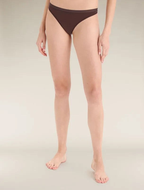 Icebreaker Merino 150 Siren Thong - Woman - Umber - Size XS made by Icebreaker