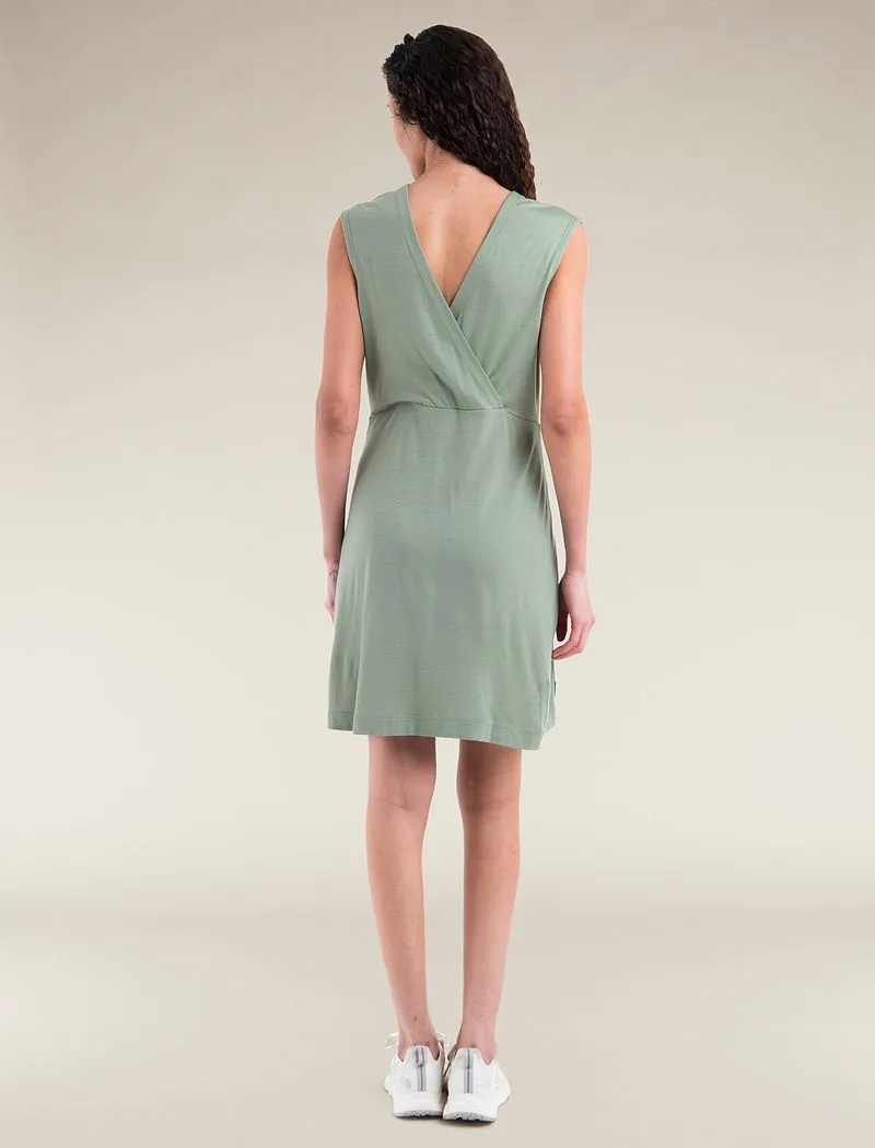 Icebreaker Merino 200 Granary Sleeveless V Neck Dress - Woman - Lichen - Size M sold by Icebreaker product image thumbnail 2