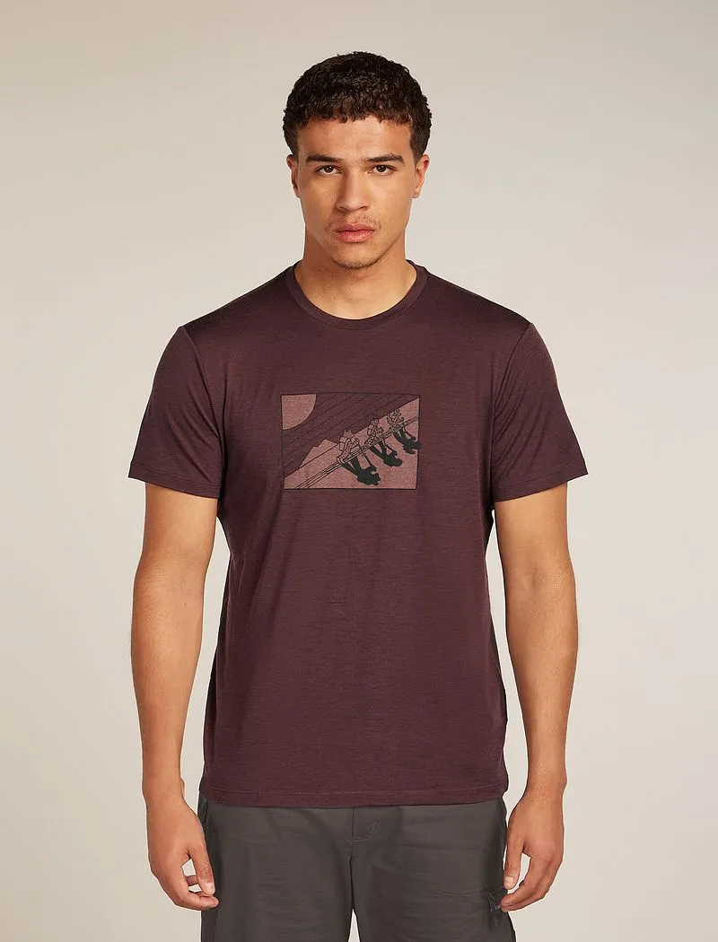 Icebreaker Merino 150 Tech Lite Short Sleeve T-Shirt In The Wild - Man - Java - Size XL sold by Icebreaker