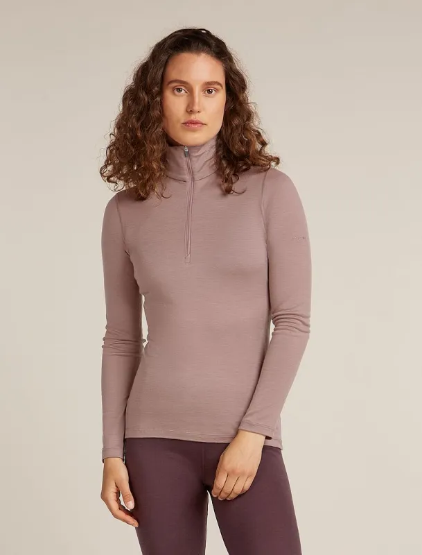 Icebreaker Merino 200 Oasis Long Sleeve Half Zip Thermal Top - Woman - Summit - Size XS sold by Icebreaker