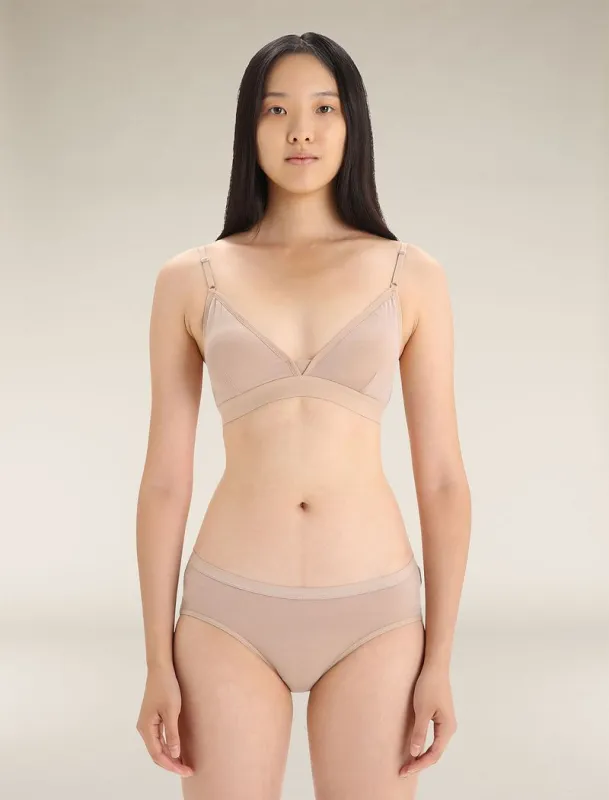 Icebreaker Merino 150 Siren Bra - Woman - Praline - Size M made by Icebreaker