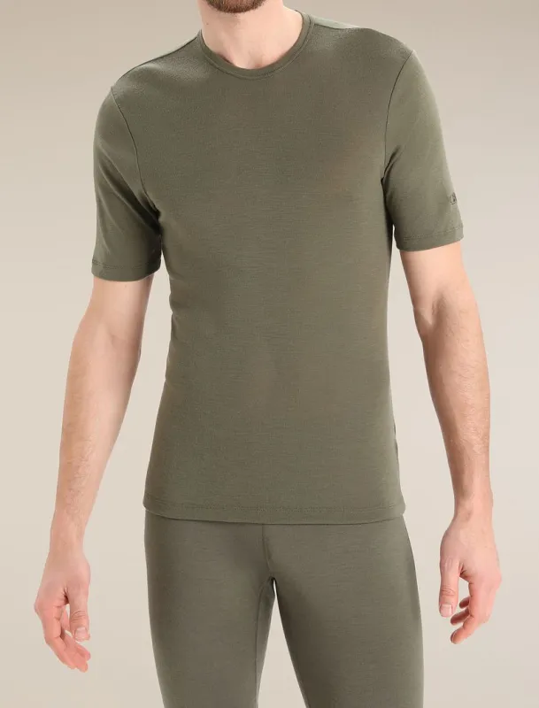 Icebreaker Merino 175 Everyday Short Sleeve Crew Thermal Top - Man - Loden - Size M sold by Icebreaker