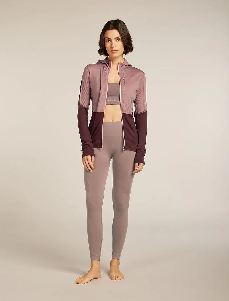 Icebreaker Merino Blend 200 Realfleece™ Descender Long Sleeve Zip Hoodie - Woman - Summit/java - Size M sold by Icebreaker product image thumbnail 3