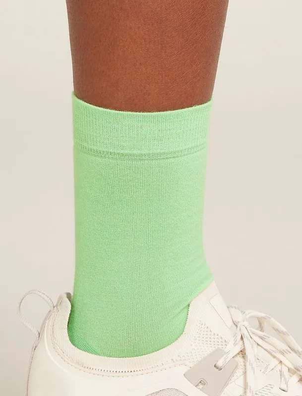 Icebreaker Merino Lifestyle Fine Gauge Crew Socks - Woman - Glass/lichen - Size LXL sold by Icebreaker