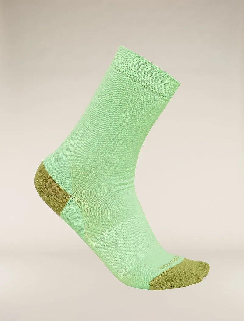 Icebreaker Merino Lifestyle Fine Gauge Crew Socks - Woman - Glass/lichen - Size LXL sold by Icebreaker product image thumbnail 2