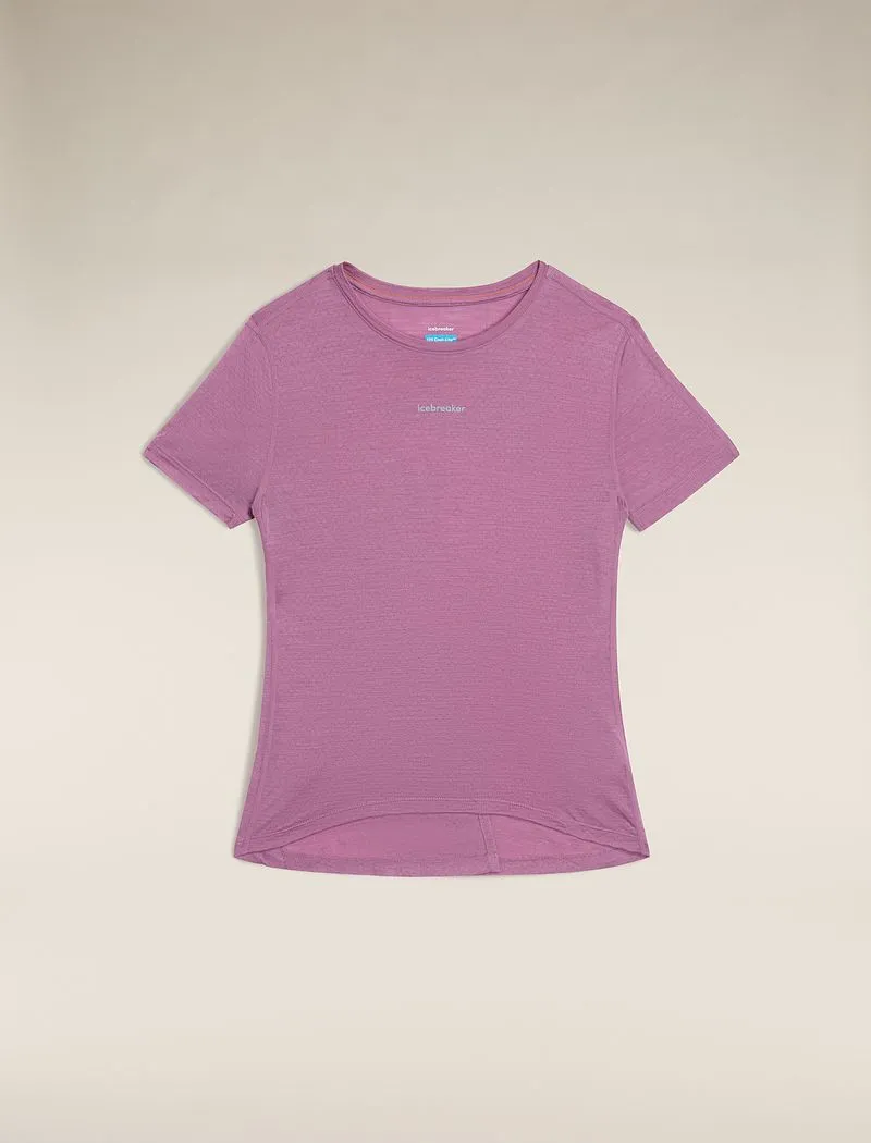 Icebreaker Merino Blend 125 Cool-Lite™ Speed Short Sleeve Slit Back T-Shirt - Woman - Deco - Size XS sold by Icebreaker product image thumbnail 2