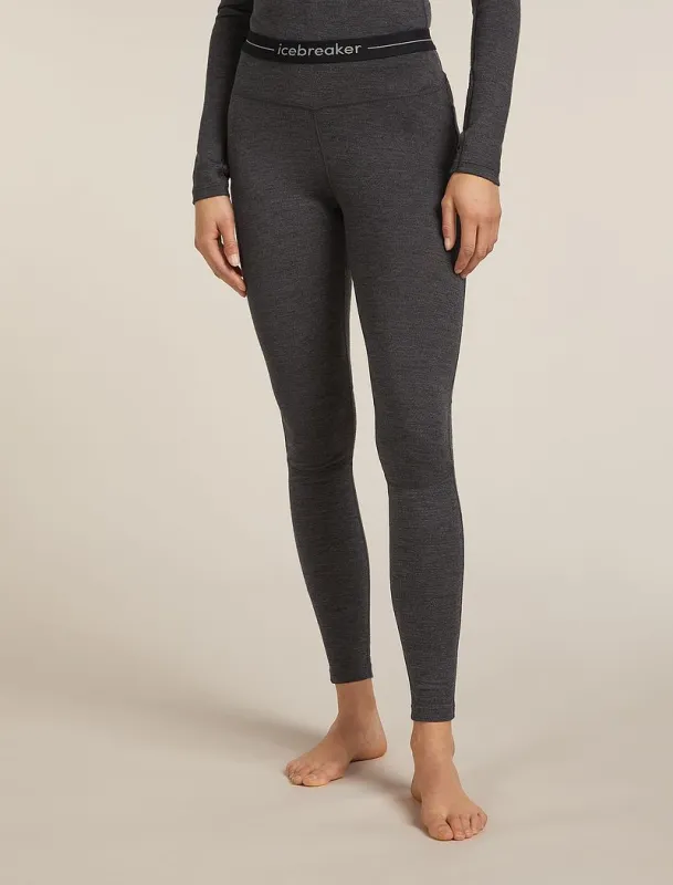 Icebreaker 260 ZoneKnit™ Thermal Leggings - Woman - Jet Hthr - Size XS sold by Icebreaker