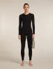 Icebreaker Merino Blend 260 ZoneKnit™ Seamless Long Sleeve Crew Thermal Top - Woman - Black - Size XL sold by Icebreaker