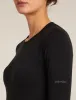 Icebreaker Merino Blend 260 ZoneKnit™ Seamless Long Sleeve Crew Thermal Top - Woman - Black - Size XL sold by Icebreaker