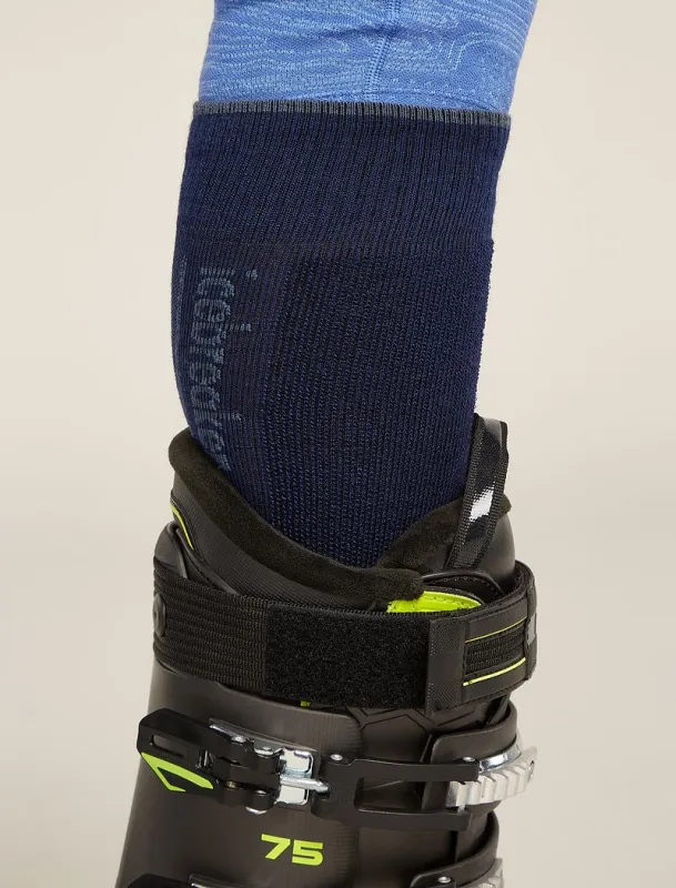 Icebreaker Merino Ski+ Light Over The Calf Socks - Man - Royal Navy/dawn - Size XL sold by Icebreaker