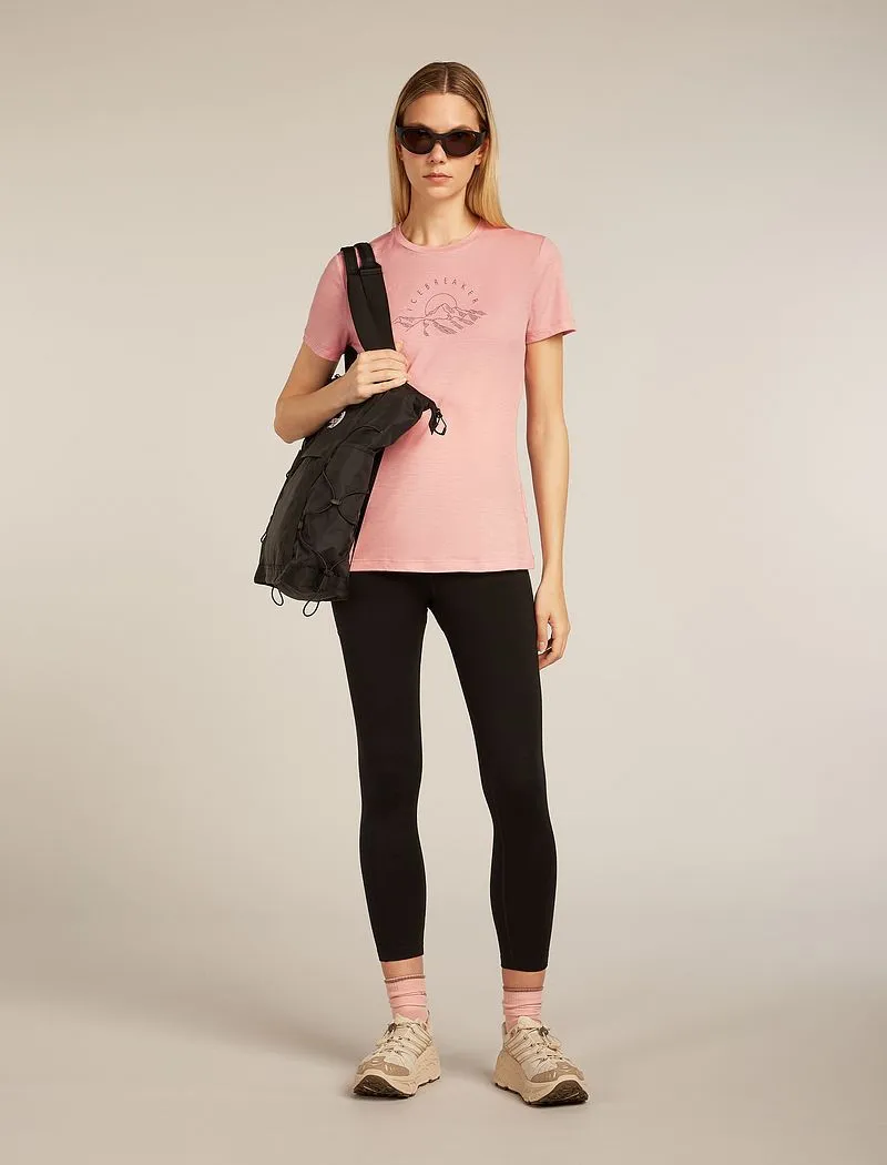 Icebreaker Merino 150 Tech Lite Short Sleeve T-Shirt Sunrise Summit - Woman - Blush - Size XL sold by Icebreaker product image thumbnail 4