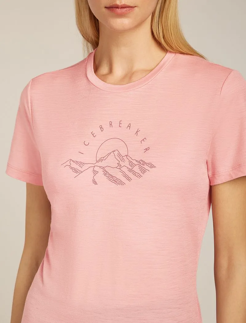 Icebreaker Merino 150 Tech Lite Short Sleeve T-Shirt Sunrise Summit - Woman - Blush - Size XL sold by Icebreaker product image thumbnail 5