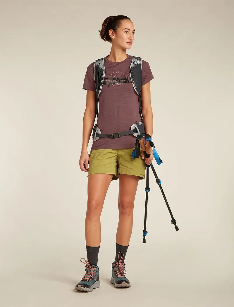 Icebreaker Merino 150 Tech Lite Short Sleeve T-Shirt Sunrise Summit - Woman - Carob - Size XS sold by Icebreaker product image thumbnail 4