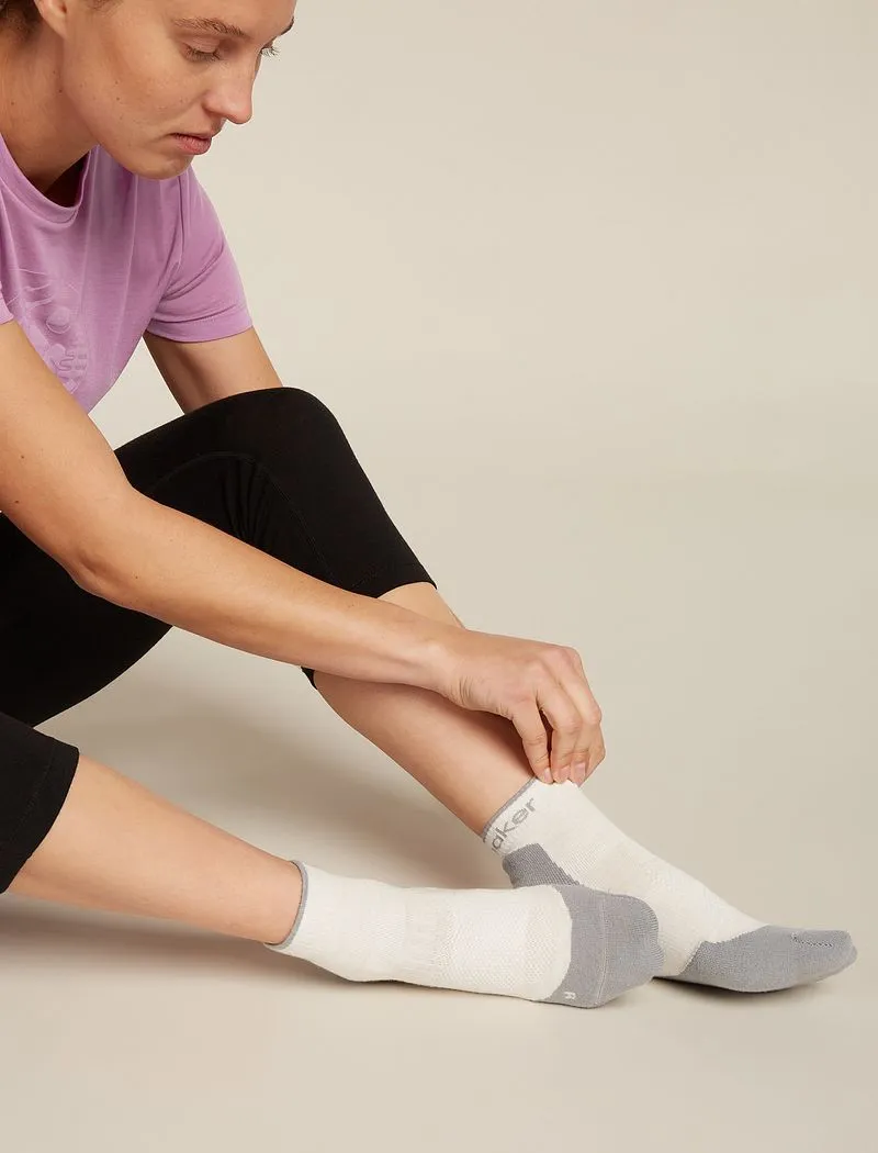 Icebreaker Merino Hike+ Light Mini Socks - Woman - Ecru Hthr/alloy - Size M sold by Icebreaker product image thumbnail 3