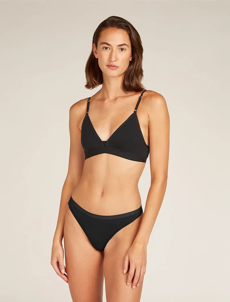 Icebreaker Merino 150 Siren Bra - Woman - Black/black - Size M sold by Icebreaker