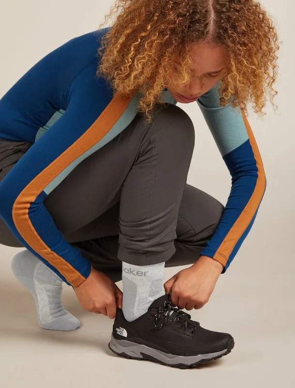 Icebreaker Merino Hike+ Heavy Crew Socks - Woman - Blizzard Hthr/alloy - Size L sold by Icebreaker