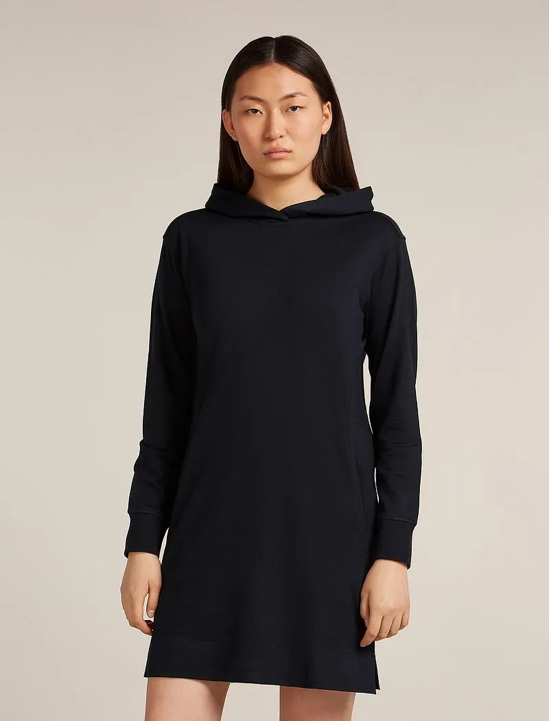 Icebreaker Merino Blend 200 Crush Long Sleeve Dress - Woman - Black - Size S sold by Icebreaker