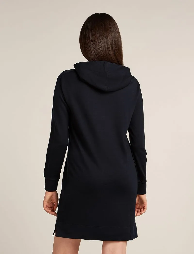 Icebreaker Merino Blend 200 Crush Long Sleeve Dress - Woman - Black - Size S sold by Icebreaker product image thumbnail 2