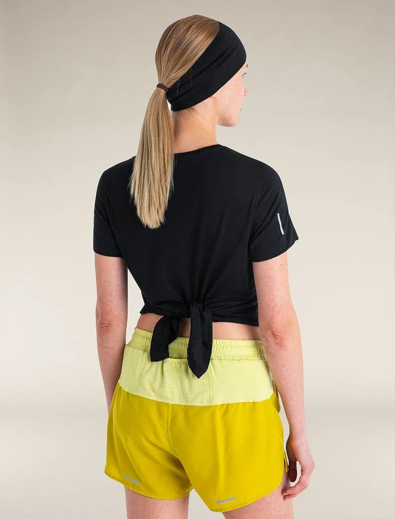 Icebreaker Merino Blend 125 Cool-Lite™ Speed Short Sleeve Slit Back T-Shirt - Woman - Black - Size L sold by Icebreaker product image thumbnail 2