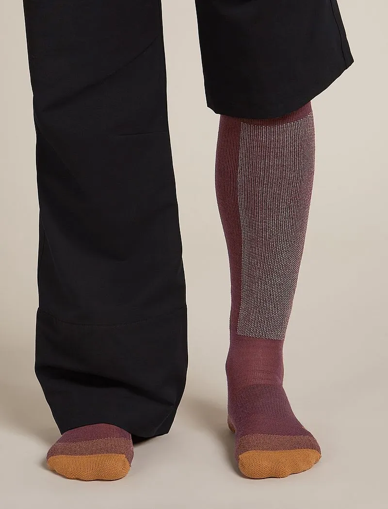 Icebreaker Merino Ski+ Light Over The Calf Socks - Man - Java/trail - Size XL sold by Icebreaker product image thumbnail 4