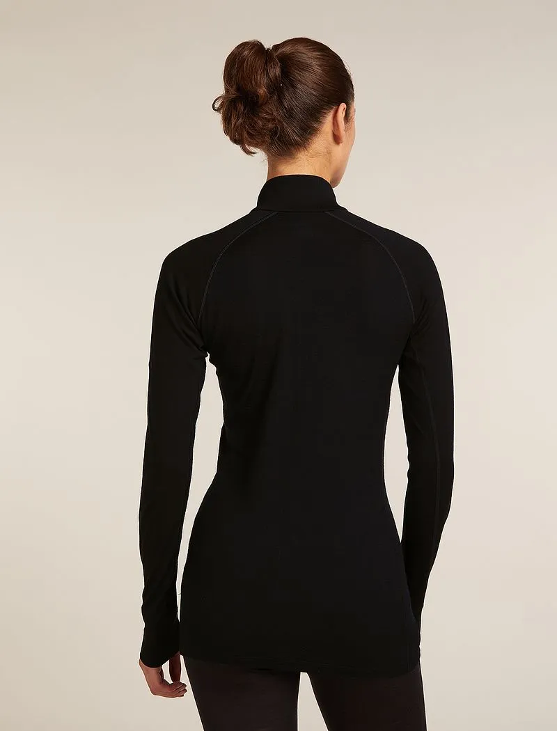 Icebreaker Merino 200 ZoneKnit™ Long Sleeve Half Zip Thermal Top - Woman - Black - Size XL sold by Icebreaker product image thumbnail 2