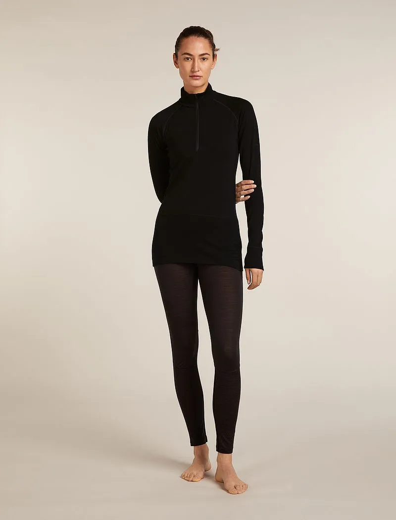Icebreaker Merino 200 ZoneKnit™ Long Sleeve Half Zip Thermal Top - Woman - Black - Size XL sold by Icebreaker product image thumbnail 3