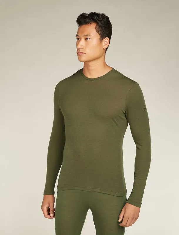 Icebreaker Merino 175 Everyday Long Sleeve Crew Thermal Top - Man - Loden - Size XL sold by Icebreaker