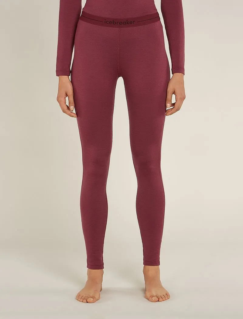 Icebreaker Merino 260 Tech Thermal Leggings - Woman - Port - Size XXXL sold by Icebreaker