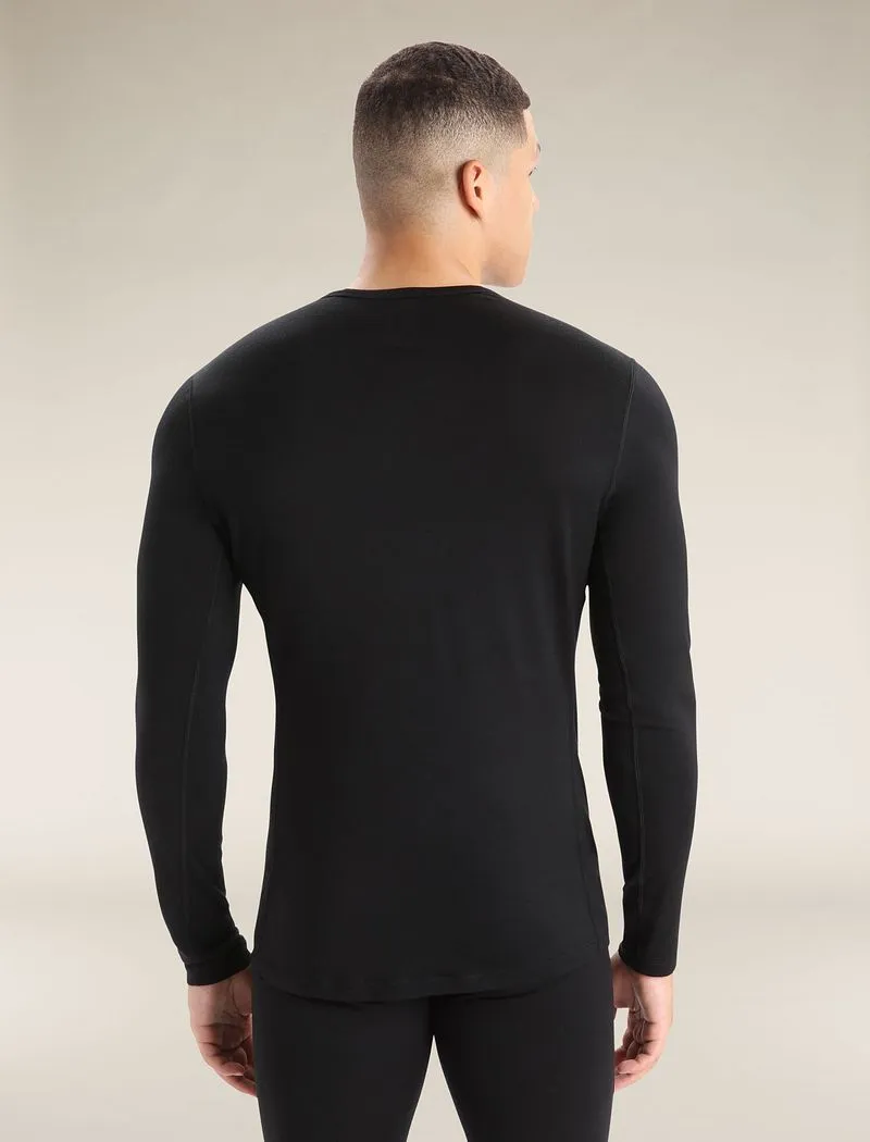 Icebreaker Merino 200 Oasis Long Sleeve Crew Thermal Top - Man - Black - Size XS sold by Icebreaker product image thumbnail 2