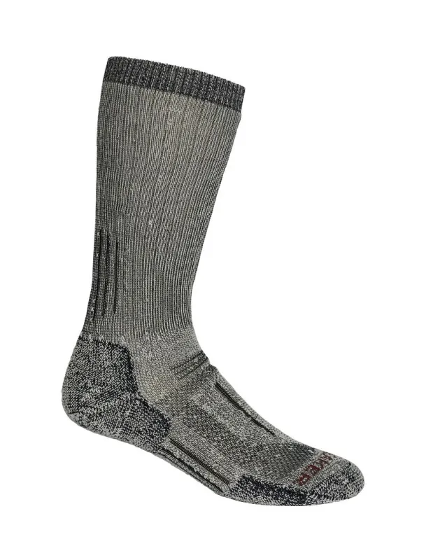 Icebreaker Merino Mountaineer Mid Calf Socks - Man - Jet Heather/espresso - Size S sold by Icebreaker