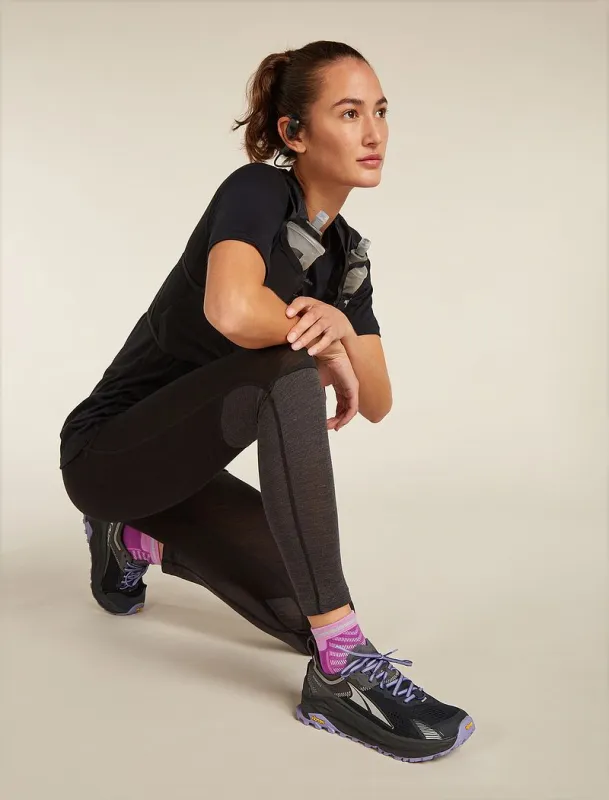 Icebreaker Merino Blend Run+ Ultralight Mini Socks - Woman - Passion - Size L sold by Icebreaker