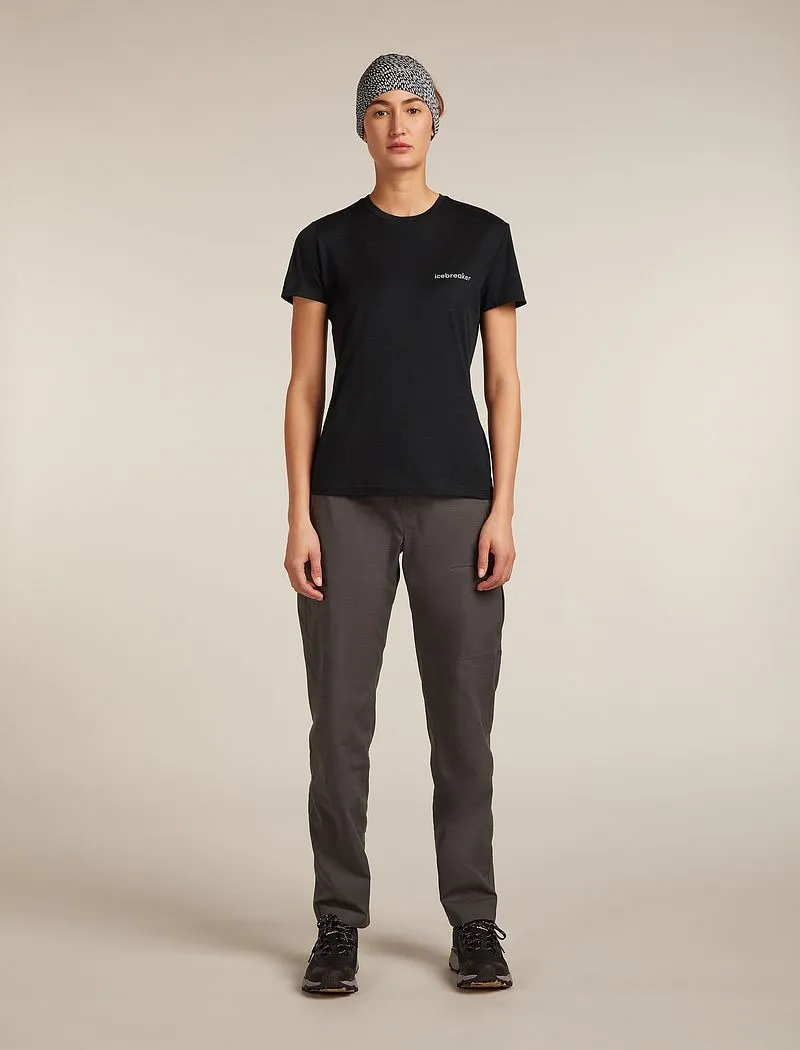 Icebreaker Merino 150 Tech Lite Short Sleeve T-Shirt IB Wordmark - Woman - Black - Size XS sold by Icebreaker product image thumbnail 4