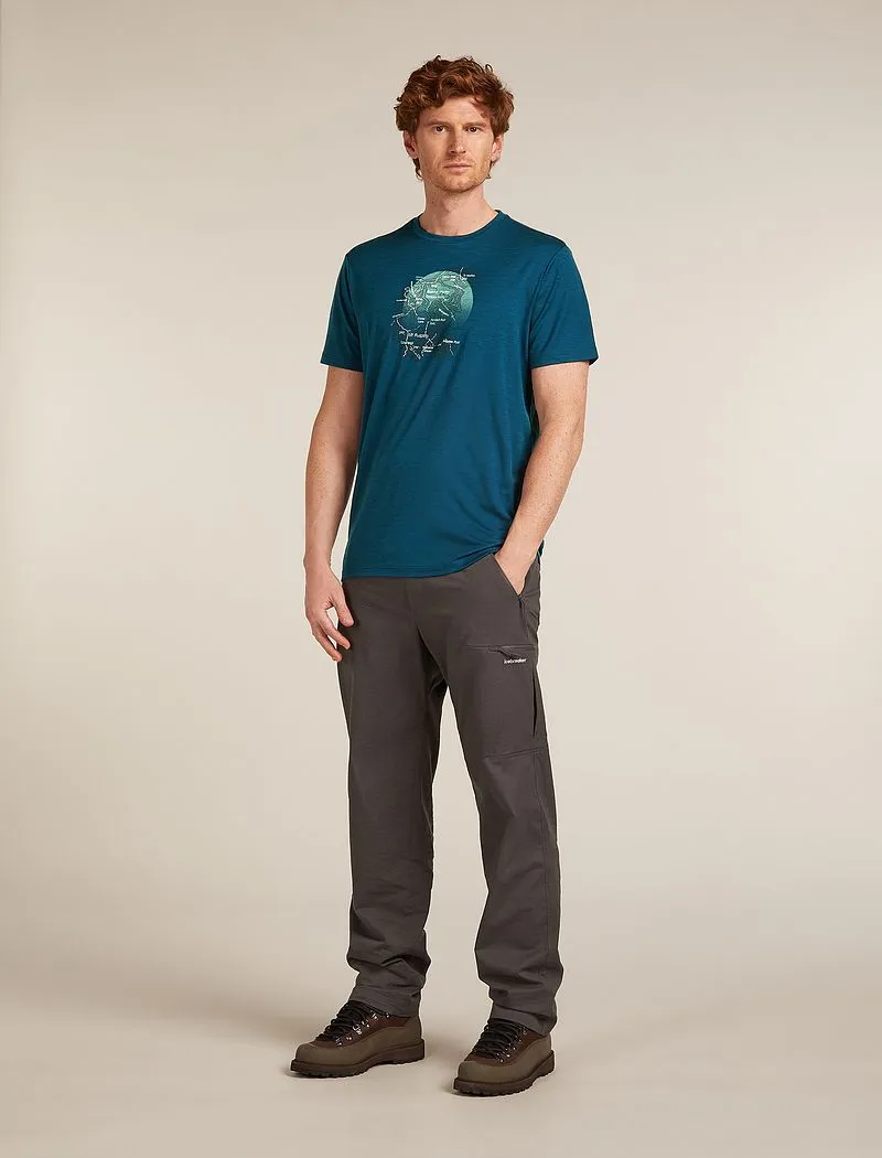 Icebreaker Merino 150 Tech Lite Short Sleeve T-Shirt Ruapehu Round - Man - Atlantis - Size XL sold by Icebreaker product image thumbnail 3