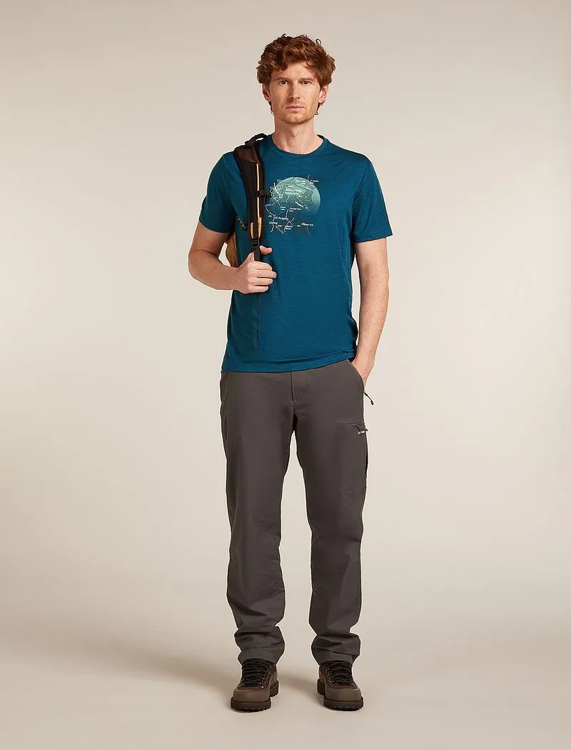 Icebreaker Merino 150 Tech Lite Short Sleeve T-Shirt Ruapehu Round - Man - Atlantis - Size XL sold by Icebreaker product image thumbnail 4