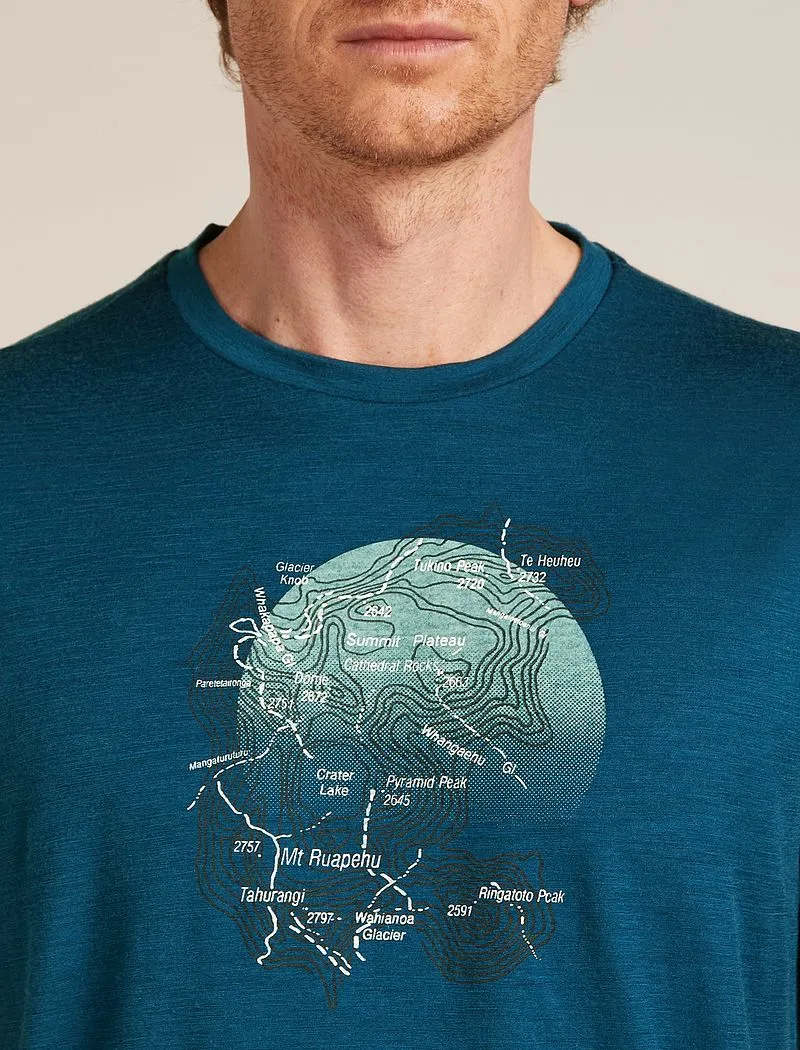 Icebreaker Merino 150 Tech Lite Short Sleeve T-Shirt Ruapehu Round - Man - Atlantis - Size XL sold by Icebreaker product image thumbnail 5