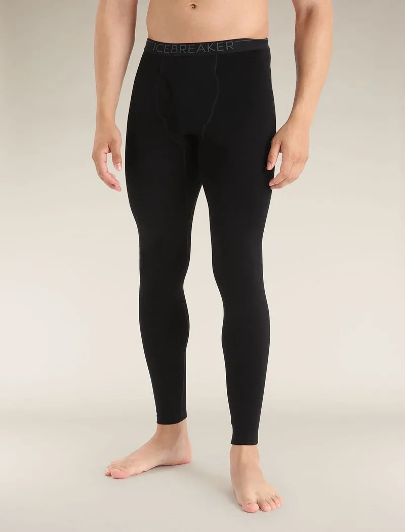 Icebreaker Merino 260 Tech Thermal Leggings wFly - Man - Black - Size XXL sold by Icebreaker
