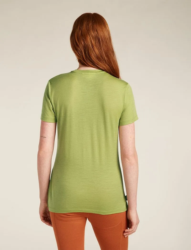 Icebreaker Merino 150 Tech Lite Short Sleeve T-Shirt Adventure Ride - Woman - Olive - Size L sold by Icebreaker product image thumbnail 2