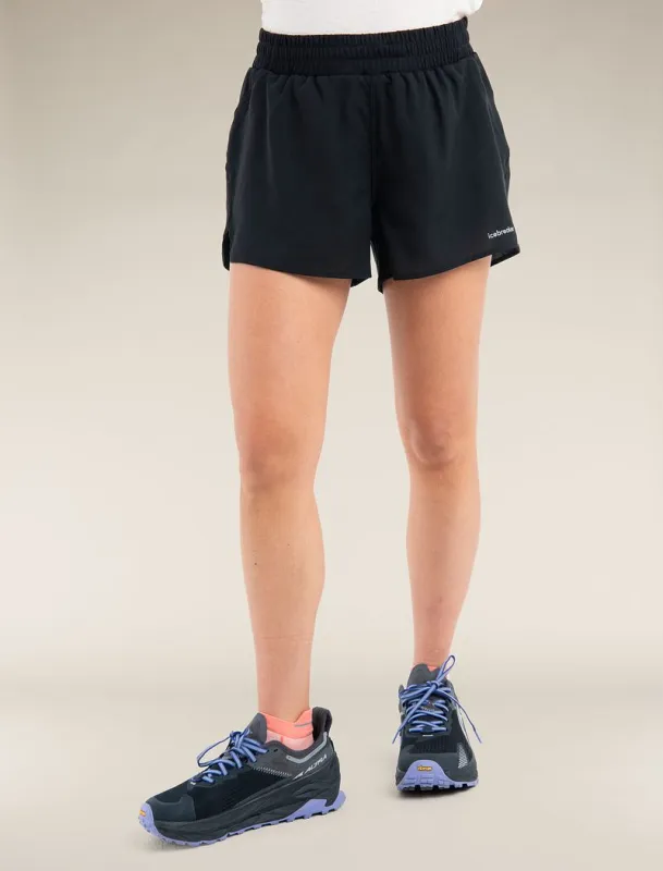 Icebreaker Merino Blend 125 ZoneKnit™ Speed 3" Shorts - Woman - Black - Size XL sold by Icebreaker