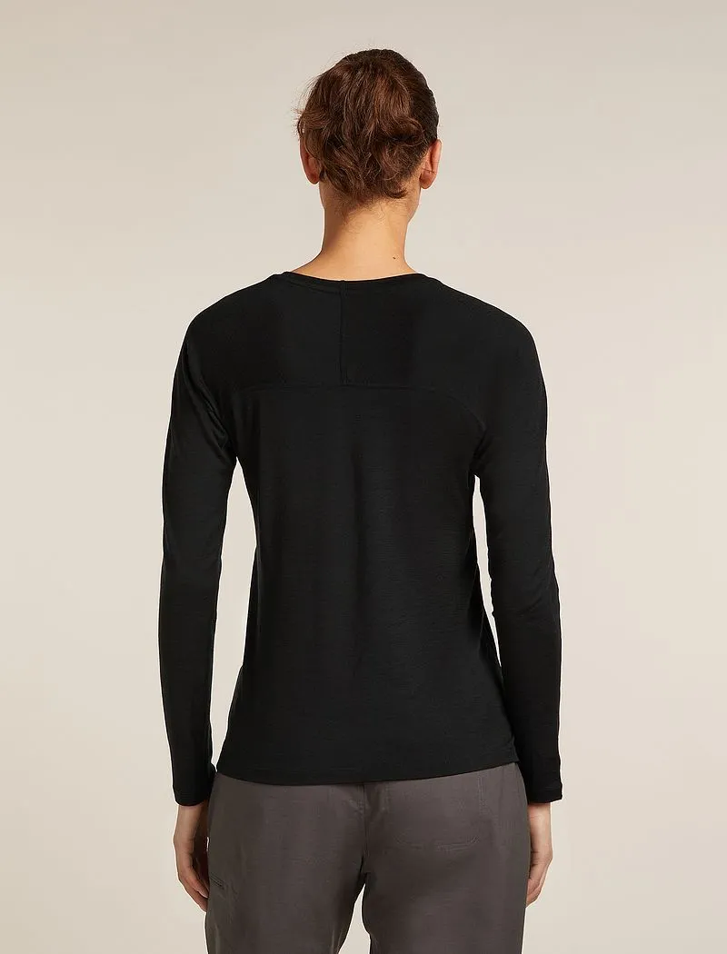 Icebreaker 150 MerinoFine™ Ace Long Sleeve T-Shirt - Woman - Black - Size XS sold by Icebreaker product image thumbnail 2