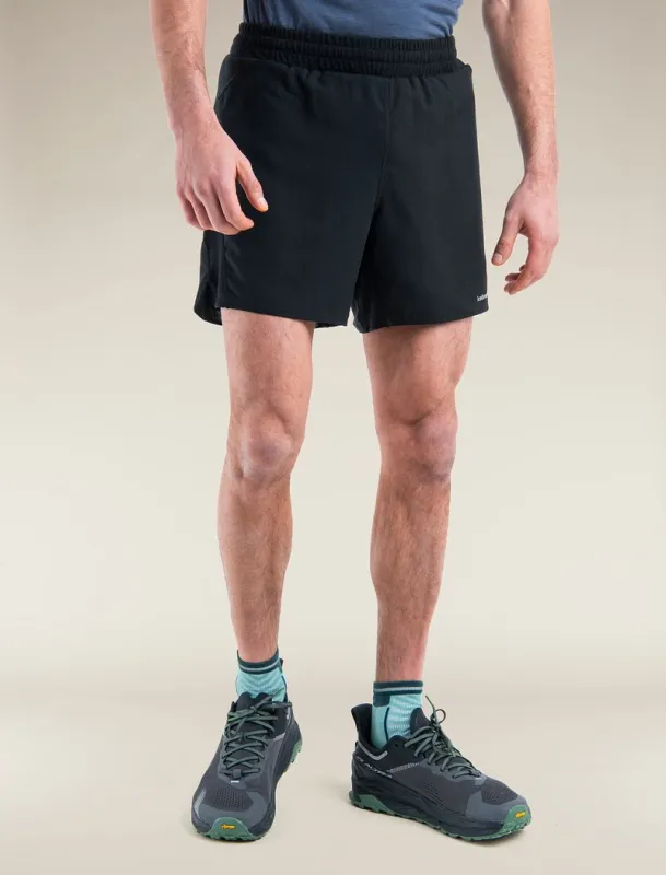 Icebreaker Merino Blend 125 ZoneKnit™ Speed 6" Shorts - Man - Black - Size S sold by Icebreaker