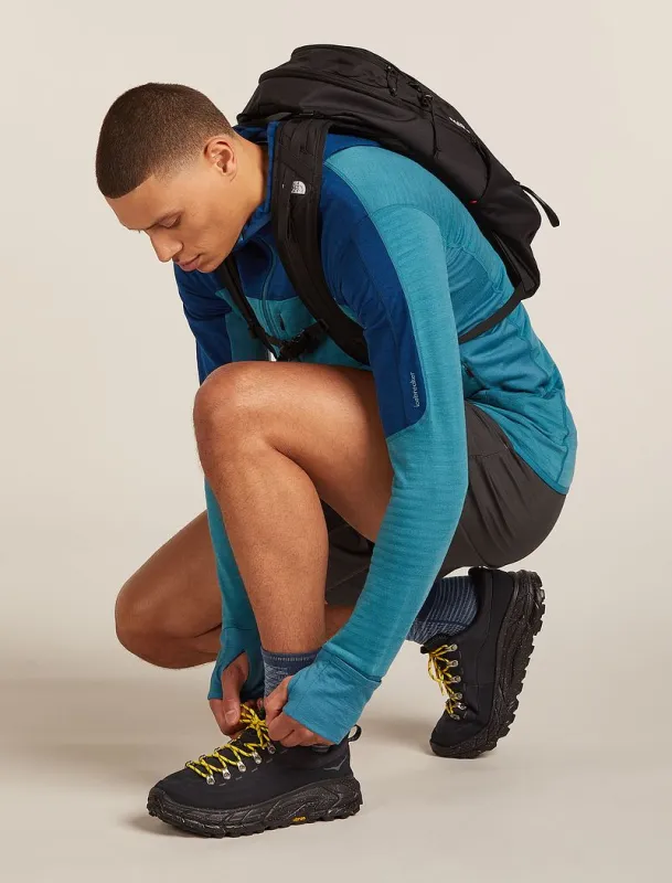 Icebreaker Merino Blend Run+ Ultralight Crew Socks Fusion Dye - Man - Graphite Fd/graphite - Size M sold by Icebreaker