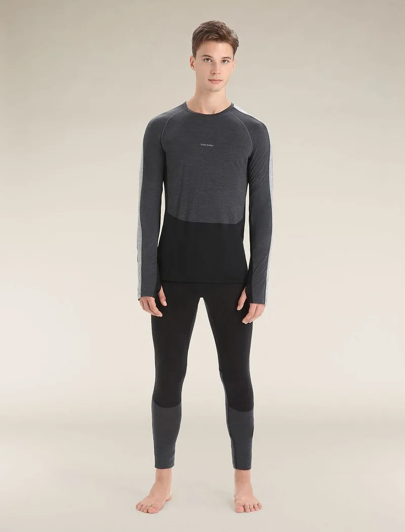 Icebreaker 125 ZoneKnit™ Long Sleeve Crew Thermal Top - Man - Jet Heather/black - Size L sold by Icebreaker product image thumbnail 3